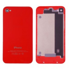 iPhone 4 GSM - OEM New Back Glass Cover Battery Door Replacement Parts - Red